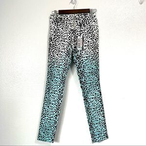 NEW GJG Juniors Leopard Print Cotton Denim Size 1